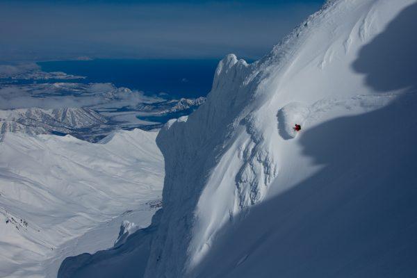 Snow Valley director and guide Alexander Moroz on Volcano. (Maxim Balakhovskii)