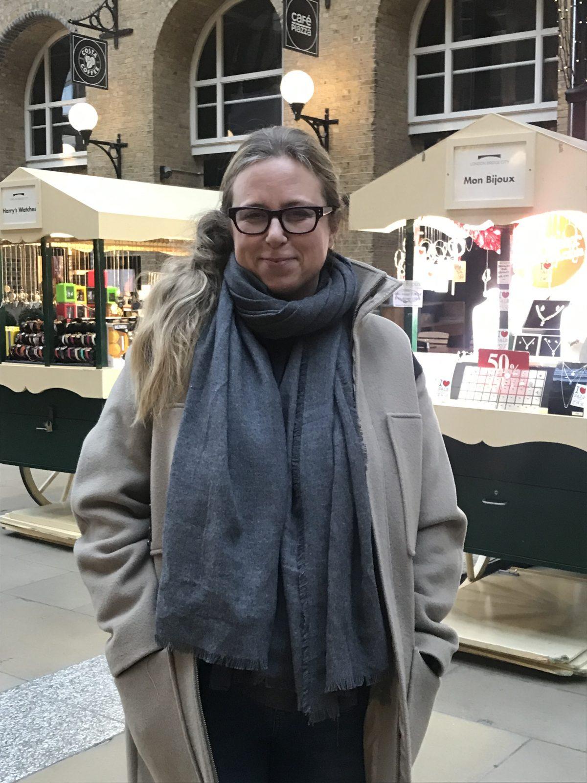 Antonia Senior in London on Jan. 23, 2019. (Stuart Liess/The Epoch Times)