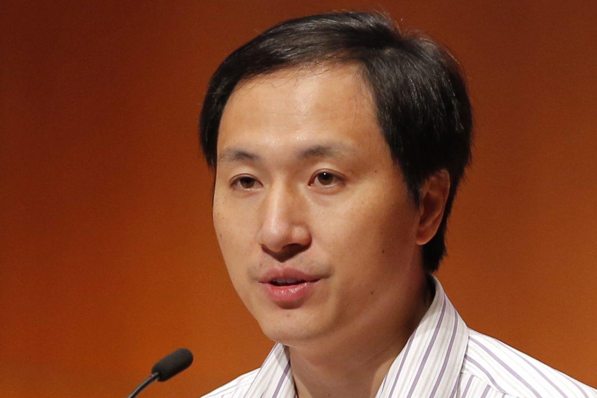 He Jiankui, a Chinese researcher, speaks during the Human Genome Editing Conference in Hong Kong, on Nov. 28, 2018.. (AP Photo/Kin Cheung, File)
