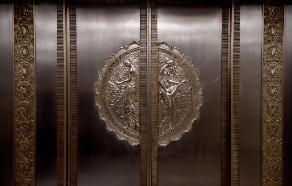 One of the Art Deco elevators at New York City's Waldorf Astoria in a file photo. (Timothy A. Clary/AFP/Getty Images)