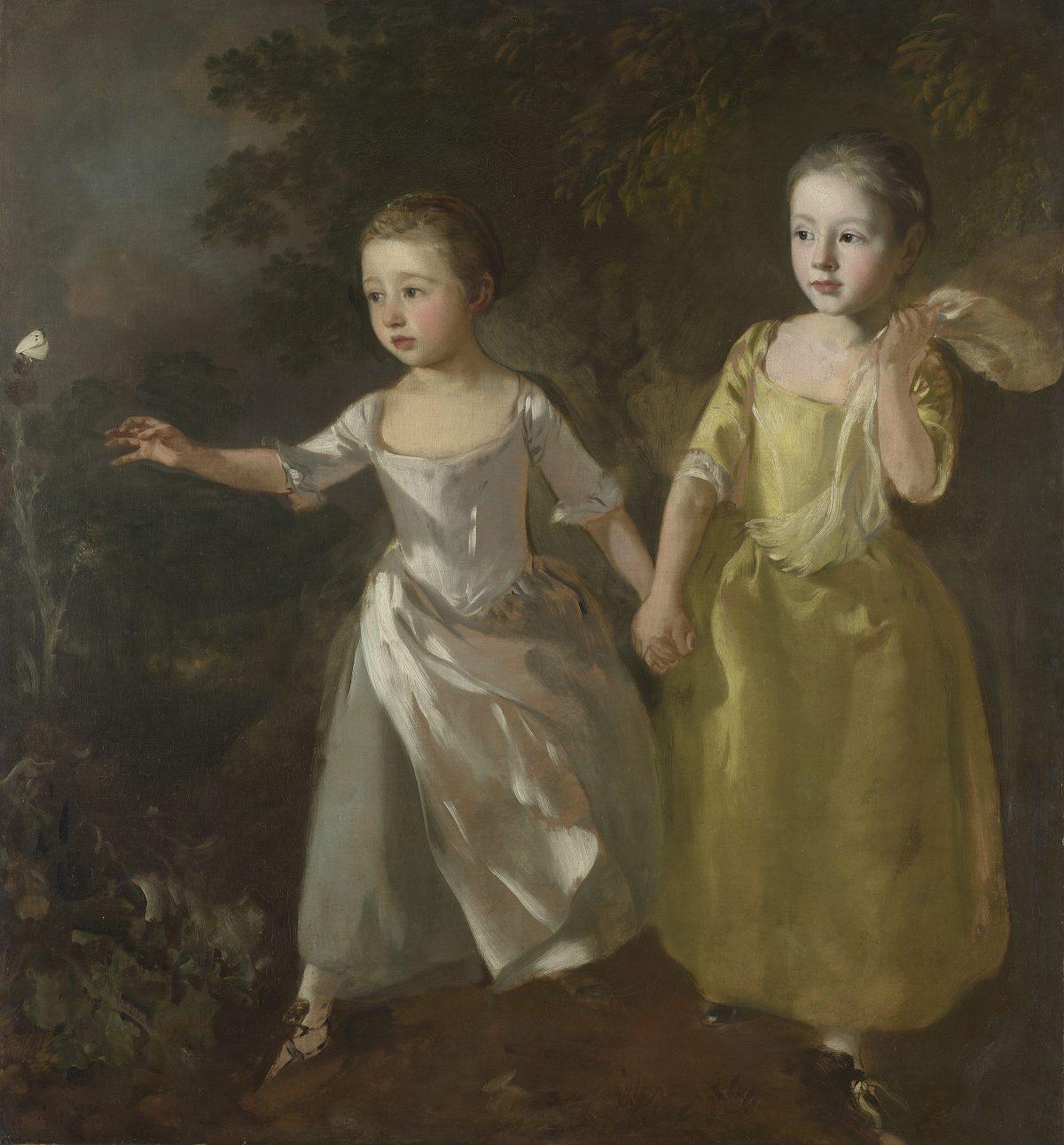 “Mary and Margaret Gainsborough, the Artist’s Daughters Chasing a Butterfly,” circa 1756, by Thomas Gainsborough. Henry Vaughan Bequest, 1900, The National Gallery, London. This painting is not in the Princeton exhibition. (The National Gallery, London)