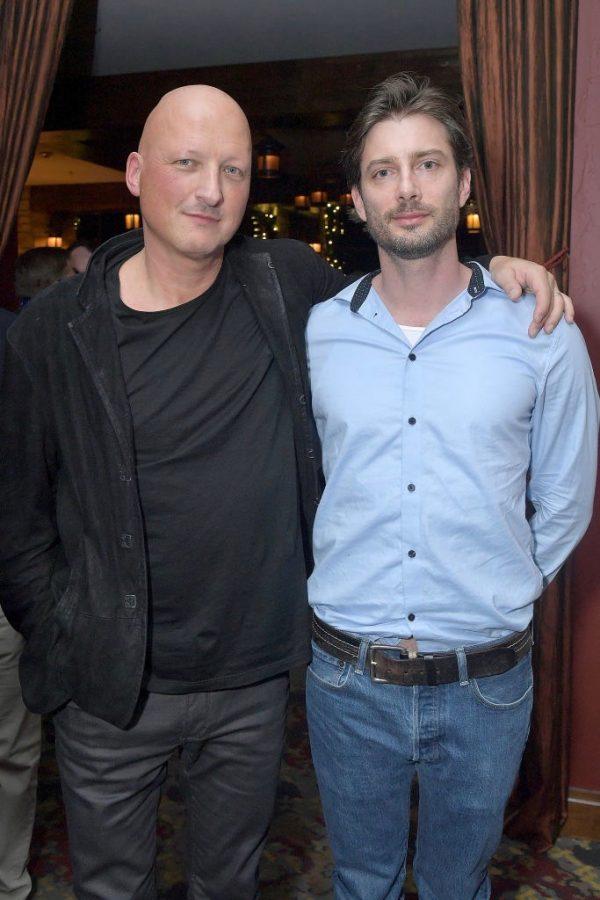 Filmmaker Dan Reed and James Safechuck attend the HBO Documentary Films Party during Sundance 2019 at Ruth’s Chris Steak House in Park City, Utah on Jan. 27, 2019. (Michael Loccisano/Getty Images for HBO)