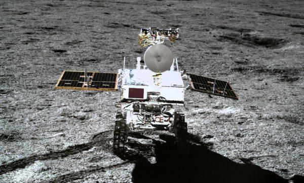 The Yutu-2 moon rover, taken by the Chang'e-4 lunar probe on the far side of the moon. Picture released on Jan. 11, 2019. (China National Space Administration [CNSA] via CNS/AFP/China OUT)