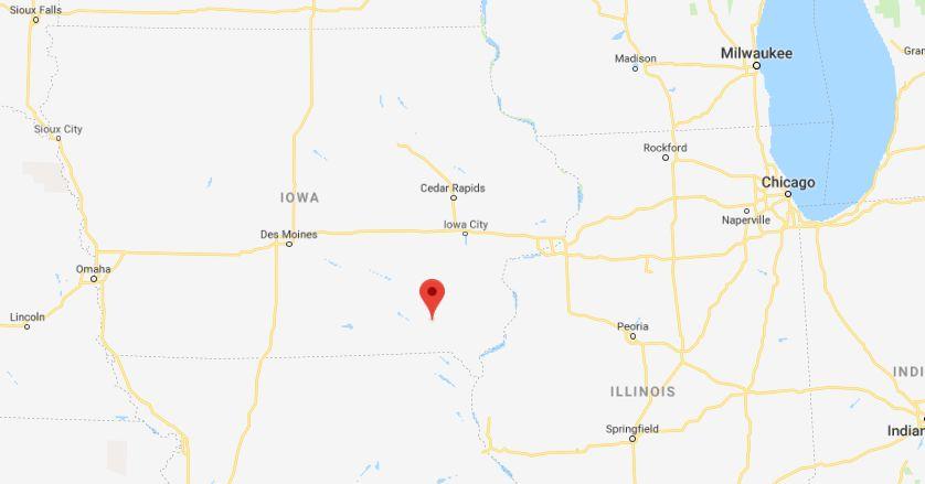 Birmingham, Iowa, is seen in a map. (Google Maps)