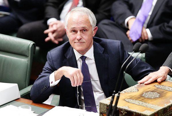Prime Minister Malcolm Turnbull during House of Representatives question time at Parliament House in Canberra, Australia, on Sept. 15, 2015. (Stefan Postles/Getty Images)