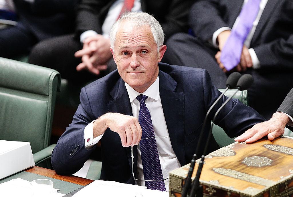 Prime Minister Malcolm Turnbull during House of Representatives question time at Parliament House on September 15, 2015 in Canberra, Australia. (Stefan Postles/Getty Images)
