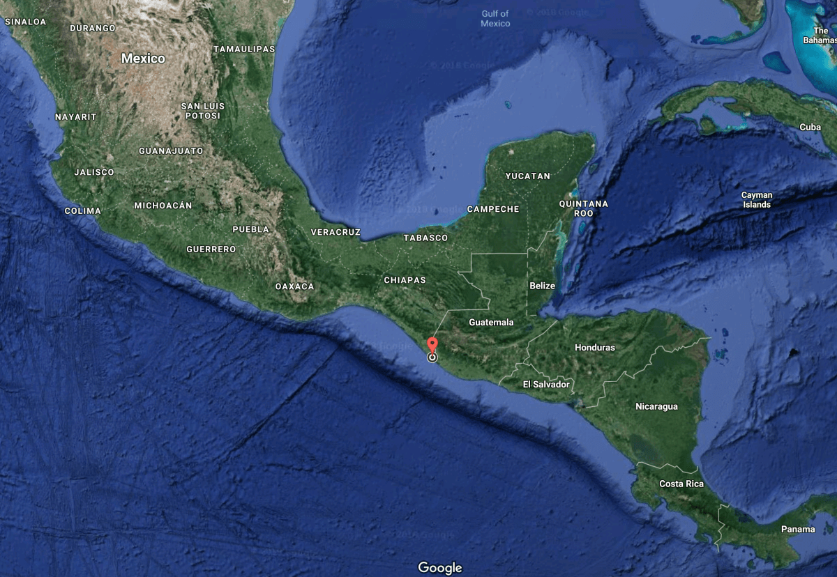 A map of Mexico and its southern neighbors. (Google Maps/Screenshot)