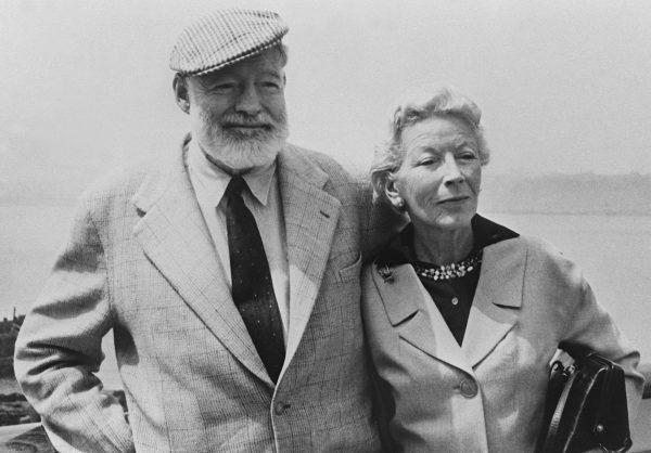 Picture dated of the 1960's showing American writer Ernest Hemingway (L) with his wife on board the "Constitution" crossing the Atlantic Ocean toward Europe. (AFP/Getty Images)