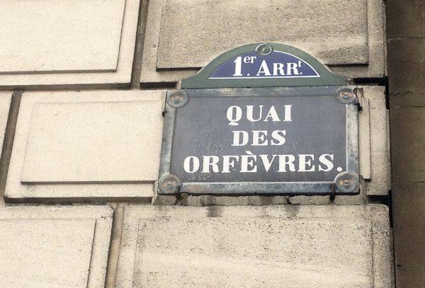 A street sign at the 36 Quai des Orfevres police headquarters in Paris, in a file photo. (AP Photo/Francois Mori, File)