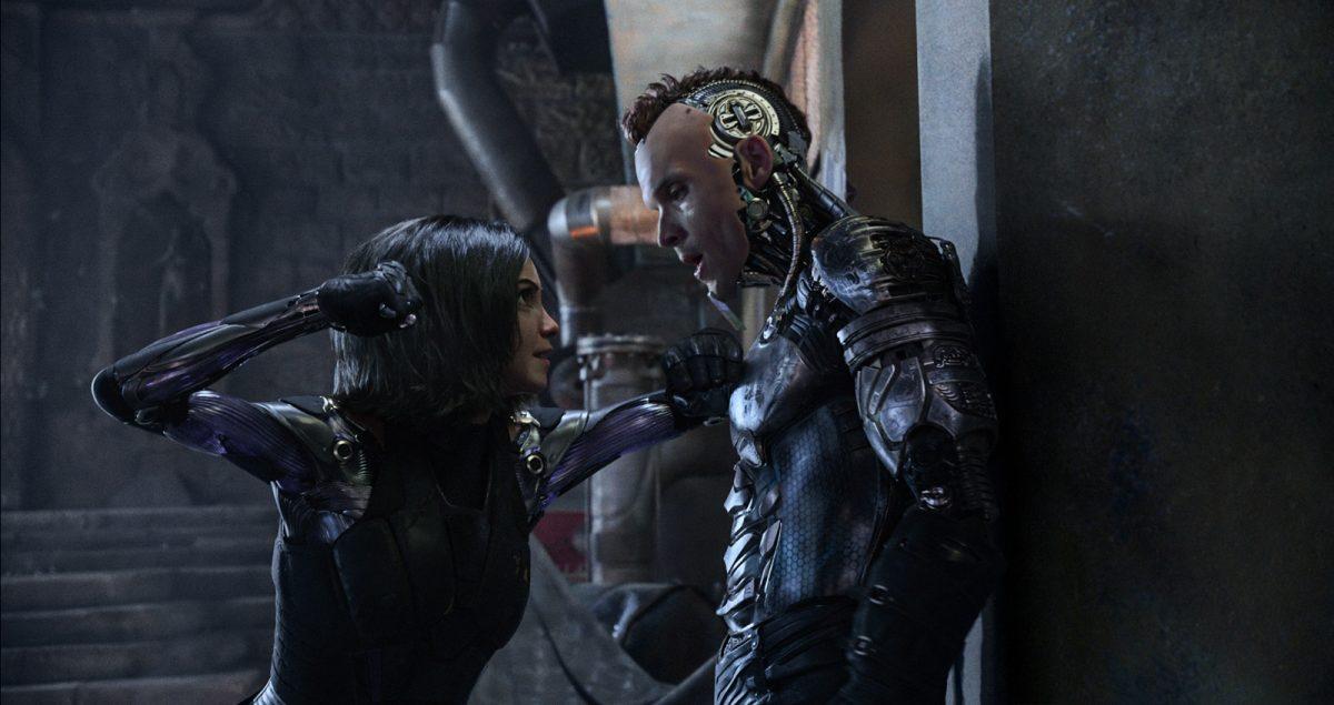 Rosa Salazar and Ed Skrein as cyborgs in Twentieth Century Fox’s “Alita: Battle Angel.” (Twentieth Century Fox TM/Twentieth Century Fox Film Corporation)