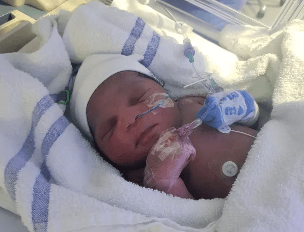 Police are appealing to the mother of the newborn, pictured, who was abandoned in freezing temperatures. (Met Police)