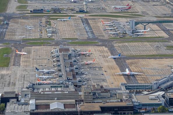 Britain's second busiest airfield, Gatwick Airport. Located to the south-west of Horley, 2 miles north of Crawley on August 28, 2011. (Photograph by David Goddard/Getty Images)