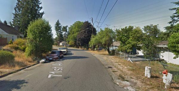 The shooting occurred at an apartment in the 12000 Block of 71st Avenue South, KOMO reported. (Google Street)