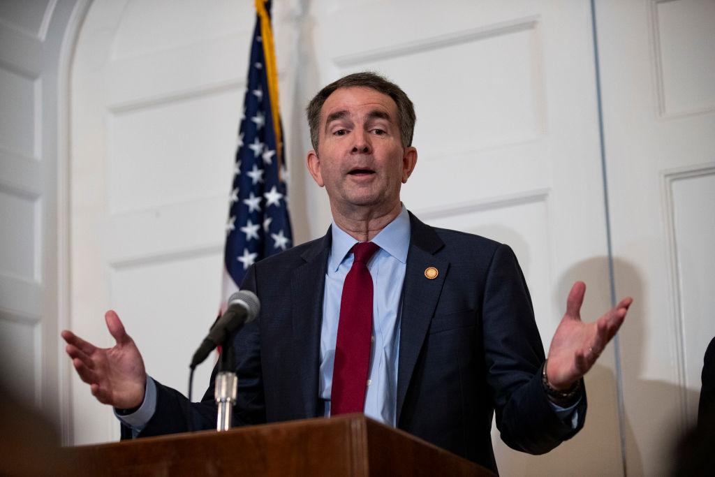 Virginia Governor Ralph Northam speaks with reporters at a press conference at the Governor's mansion on Feb. 2, 2019 in Richmond, Va. (Alex Edelman/Getty Images)