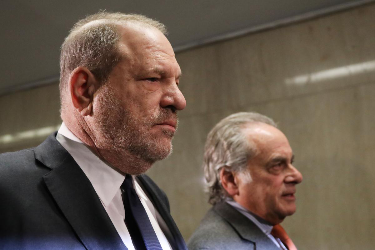 Harvey Weinstein (L) arrives with his lawyer Benjamin Brafman for a court hearing at New York Criminal Court,on December 20, 2018 in New York City. (Spencer Platt/Getty Images)