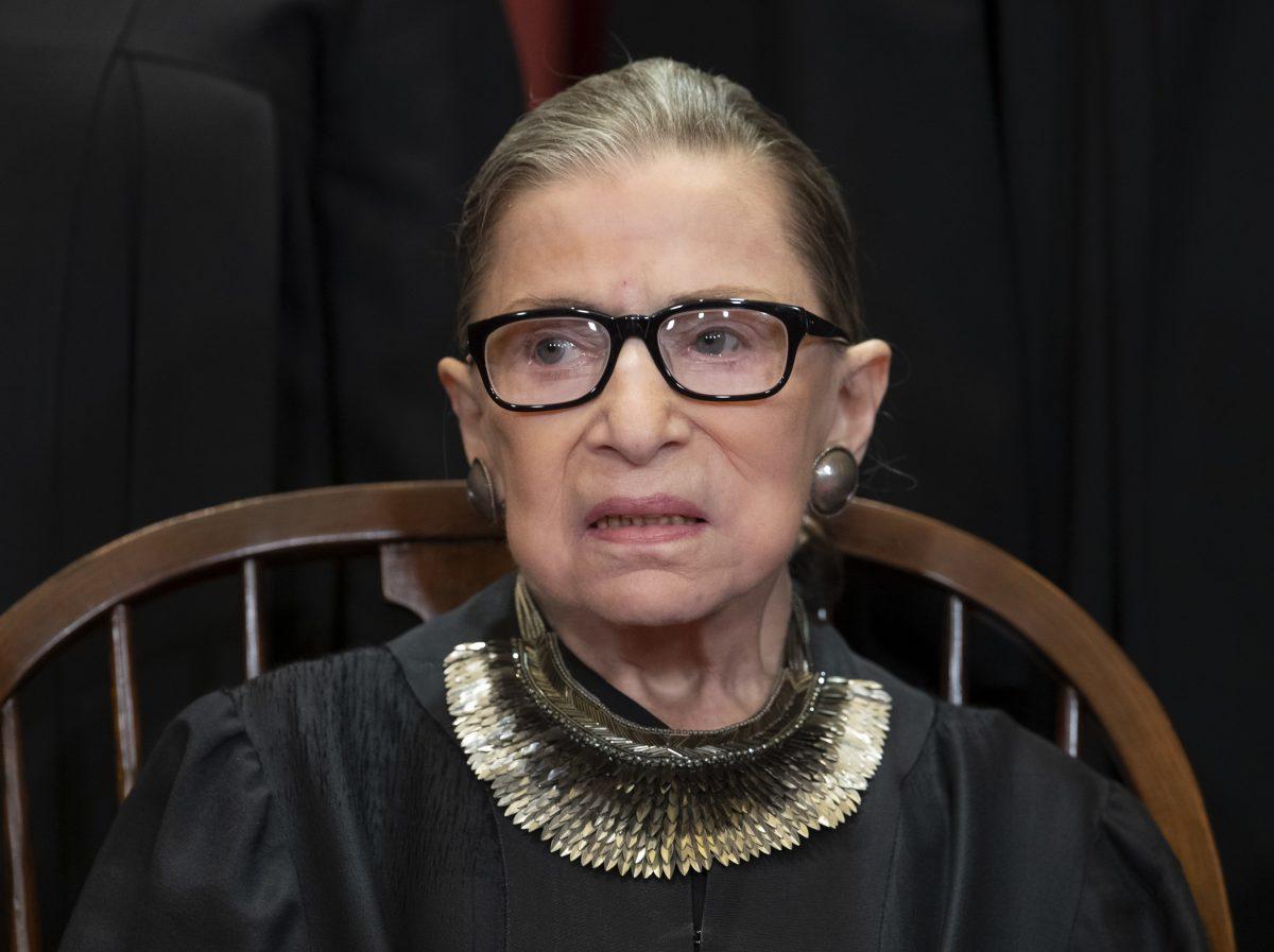 Supreme Court Justice Ruth Bader Ginsburg, 85, in a Nov. 30, 2018 file photo. (AP Photo/J. Scott Applewhite, File)