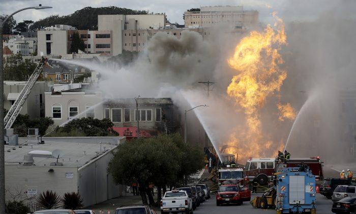 Flames From San Francisco Gas Explosion Damage 5 Buildings