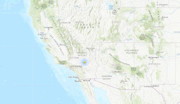 The quake, namely, was centered around Twentynine Palms near a Marine Corps base. (USGS)