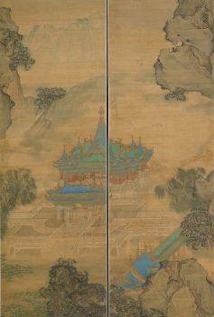 A detail from "The Palace of Nine Perfections," 1691, by Yuan Jiang. Set of 12 hanging scrolls with ink and color on silk, 81.5 inches by 221.7 inches. The Metropolitan Museum of Art, New York. (Public Domain)