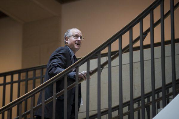 Rep. Mike Conaway (R-Texas), who took over the lead on the committee's investigation after committee Chairman Rep. Devin Nunes (R-Calif.) recused himself, walks through the Capitol Visitor Center on Capitol Hill, July 25, 2017, in Washington. (Drew Angerer/Getty Images)