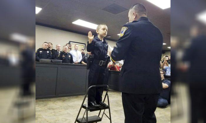 6-Year-Old Girl with Cancer Sworn in as Honorary Police Officer