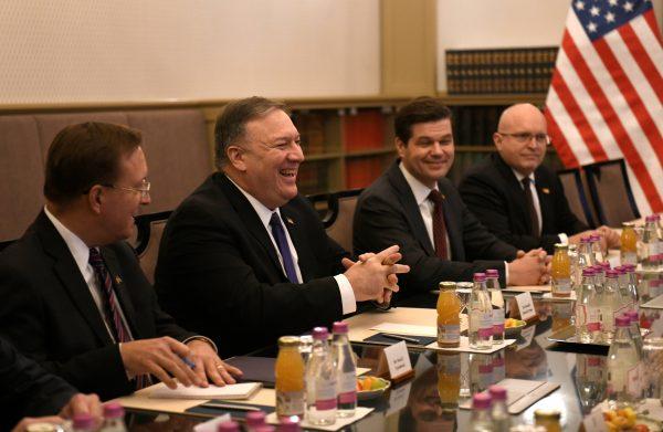 U.S. Secretary of State Mike Pompeo attends a plenary session in Budapest, Hungary, February 11, 2019. (Reuters/Tamas Kaszas)