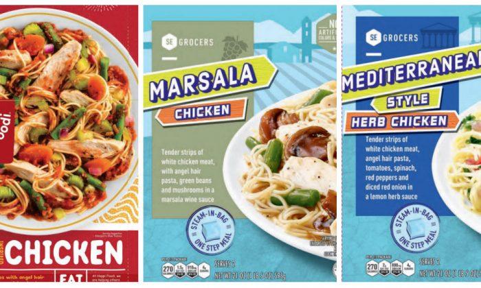 Nearly 100,000 Pounds of Frozen Chicken Meals Recalled Due to Undeclared Allergens