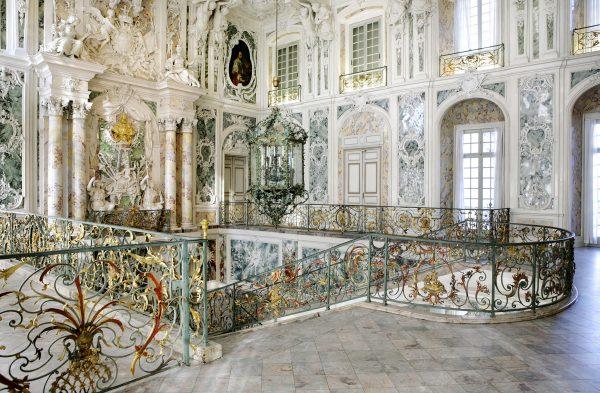 The top of the staircase. (UNESCO World Heritage Site Palaces Augustusburg and Falkenlust, Brühl. Photo: Horst Gummersbach)