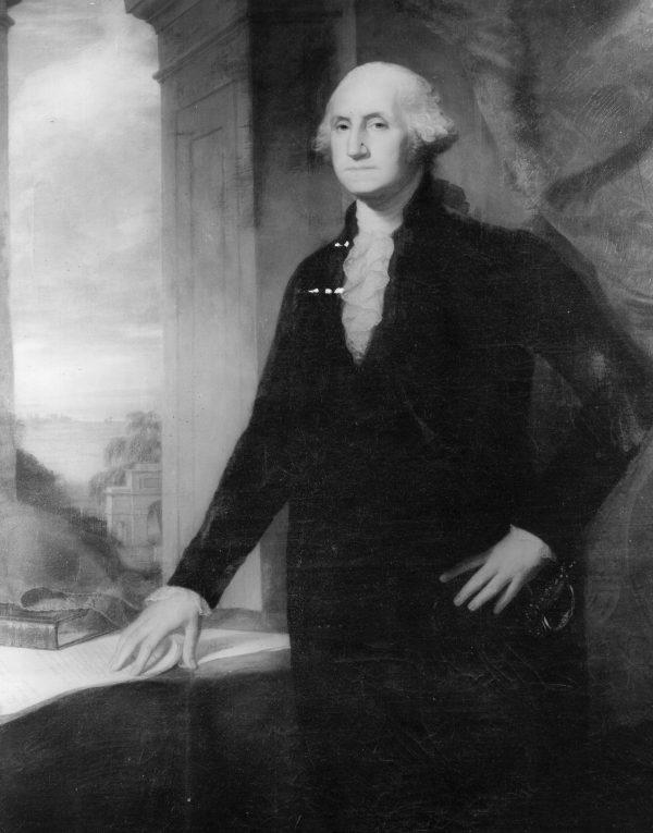Photograph of a painting of George Washington (1732 - 1799). (Three Lions/Getty Images)