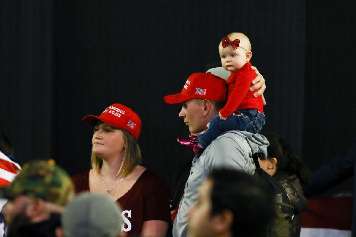 Attendees at a Make America Great Again rally in El Paso, Texas, on Feb. 11, 2019. (Charlotte Cuthbertson/The Epoch Times)