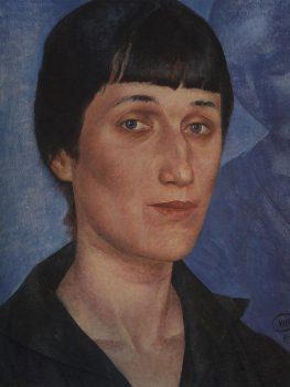 A 1922 portrait of Anna Akhmatova by Kuzma Petrov-Vodkin. (Public Domain)