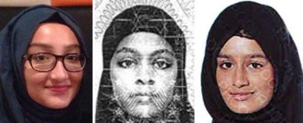 (L-R) Kadiza Sultana, Amira Abase and Shamima Begum in photos issued by police. (Metropolitan Police)