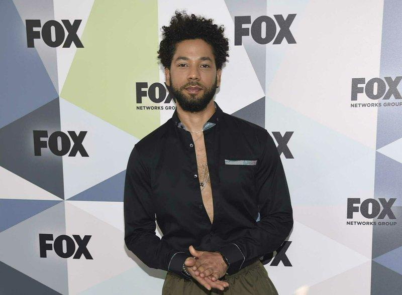 Jussie Smollett, a cast member in the TV series "Empire," attends the Fox Networks Group 2018 programming presentation afterparty in New York on May 14, 2018. (Evan Agostini/Invision/AP)