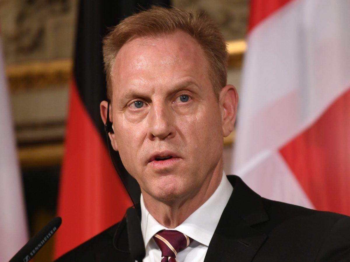 U.S. Secretary of Defense Patrick Shanahan speaks at the annual Munich Security Conference in Munich, Germany Feb. 15, 2019. (REUTERS/Andreas Gebert)