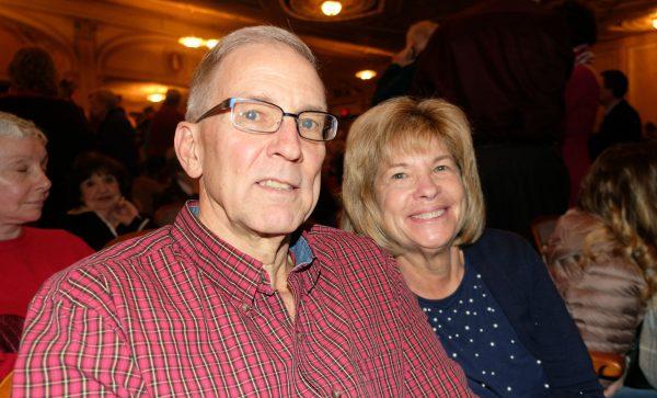 Ronald and Gaile Harning at Merriam Theater in Philadelphia on Feb. 14, 2019. (Cathy He/The Epoch Times)