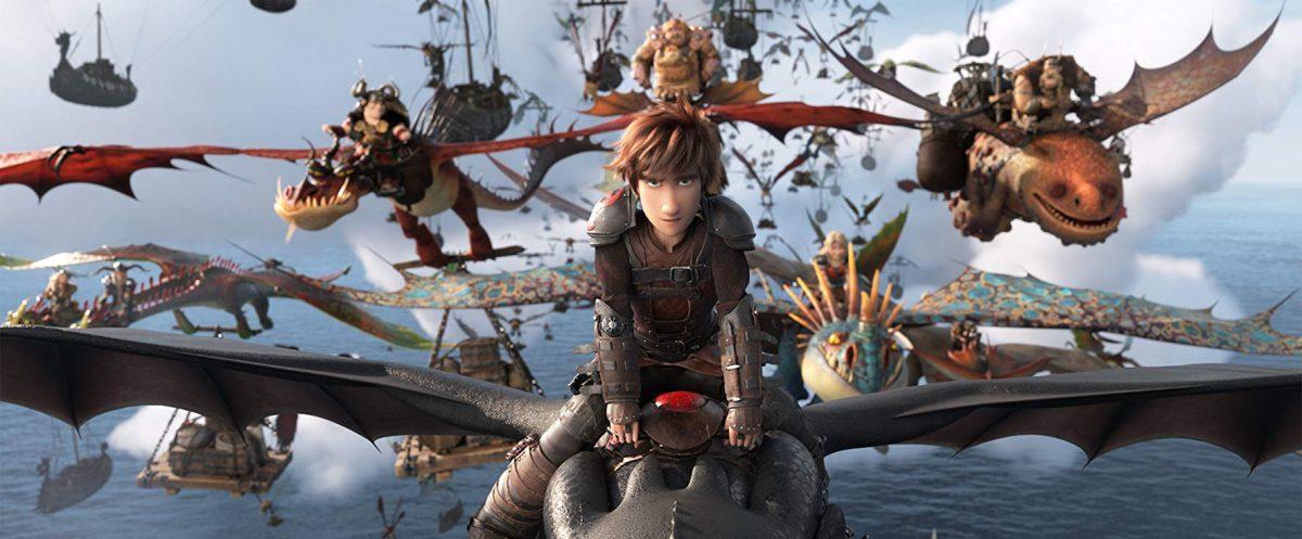 Hiccup (voiced by Jay Baruchel) leading his dragon kingdom to freedom in "How to Train Your Dragon: The Hidden World." (Dreamworks Animation/Paramount Pictures)