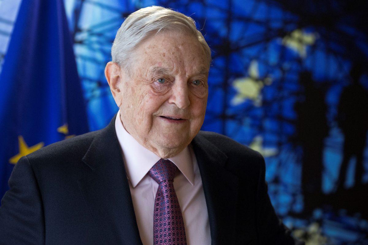 George Soros, Founder and Chairman of the Open Society Foundations arrives for a meeting in Brussels on April 27, 2017.<br/>(Olivier Hoslet/AFP/Getty Images)