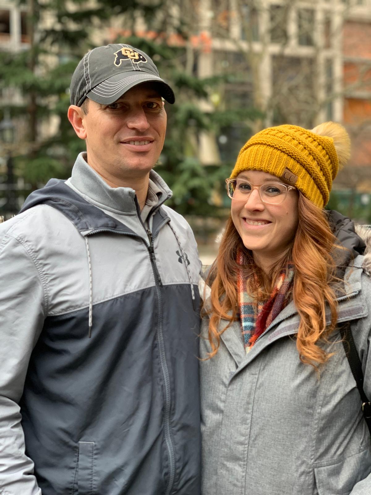 Jason and Heather in New York on Feb. 15, 2019. (Stuart Liess/The Epoch Times)