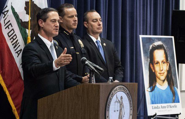 Orange County District Attorney Todd Spitzer speaks during a news conference at the OCDA's office in Santa Ana, Calif., on Feb. 20, 2019. (Paul Bersebach/The Orange County Register via AP)