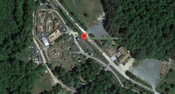 Location of the animal park in North Carolina. (Google Maps)