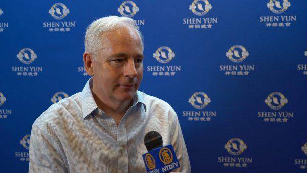 The Wentworth Report editor David Evans saw Shen Yun at Perth's Regal Theater in Western Australia, on Feb. 21, 2019. (Victor Bernal/NTD)