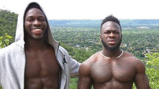 Bola Osundairo, left, and his brother Ola Osundairo, in a file photo. The Nigerian brothers were arrested in connection with the alleged attack on "Empire" actor Jussie Smollett but were released after reportedly telling detectives Smollett paid them to stage the attack. (Team Abel/Instagram)
