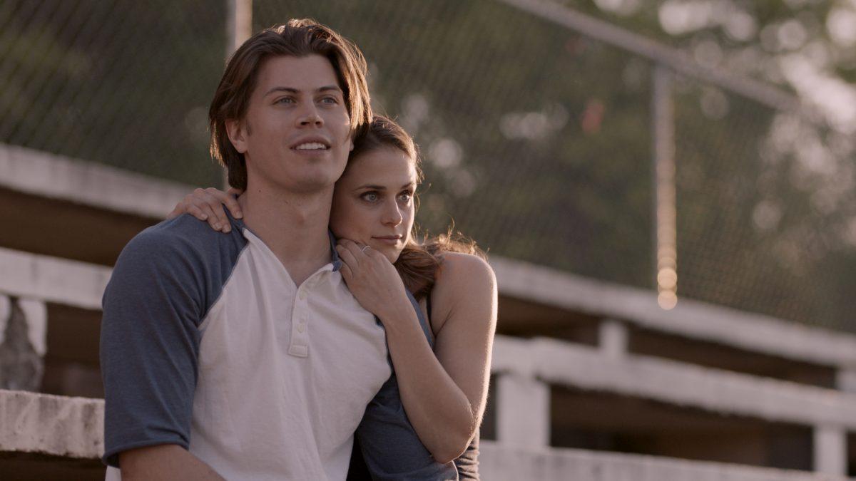 Zach (Tanner Stine) and Ginger (Kelsey Reinhardt) share a moment in “Run the Race.” (RTR Movie Holdings, LLC)