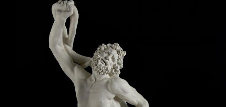 A detail of the Laocoön Group as it was between circa 1540 and 1957, with Laocoön's extended arm. Ashmolean Museum, University of Oxford. (Public Domain)