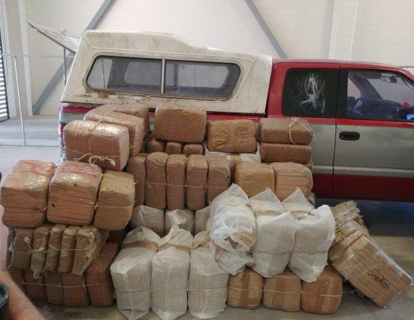 A load of marijuana is seized by Border Patrol in the Rio Grande Valley, Texas, on Aug. 27, 2018. (CBP)