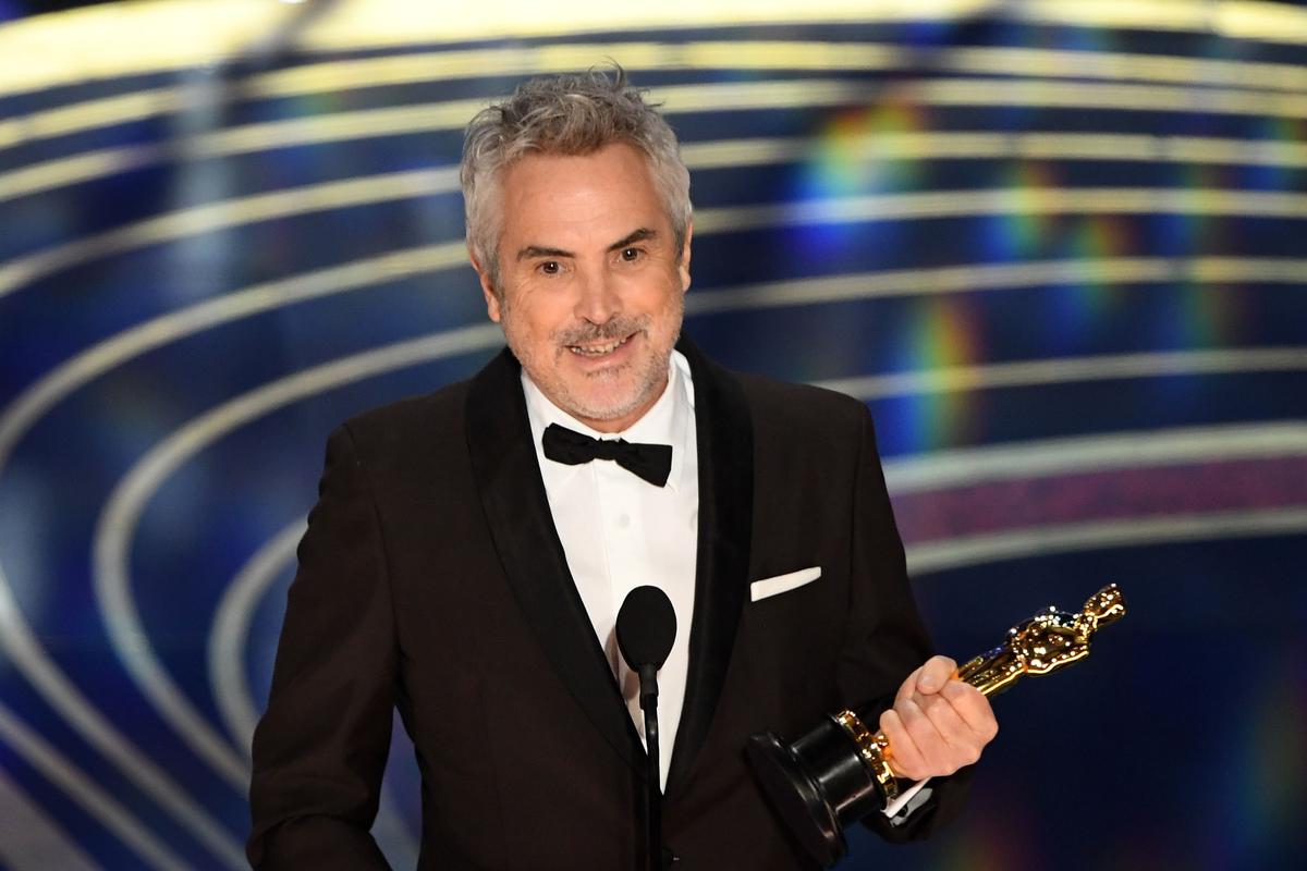 Best Cinematography nominee for 'Roma' Alfonso Cuaron accepts the award for Best Cinematography during the 91st Annual Academy Awards at the Dolby Theatre in Hollywood, Calif. on Feb. 24, 2019. ( Valerie Macon/AFP/Getty Images)