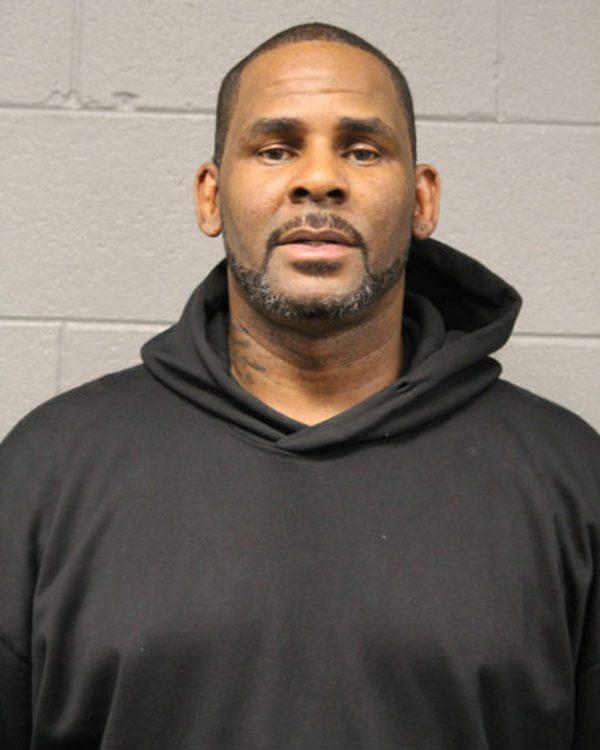 R&B singer R. Kelly is photographed during booking at a police station in Chicago, on Feb. 22, 2019. (Chicago Police Dept. via AP)