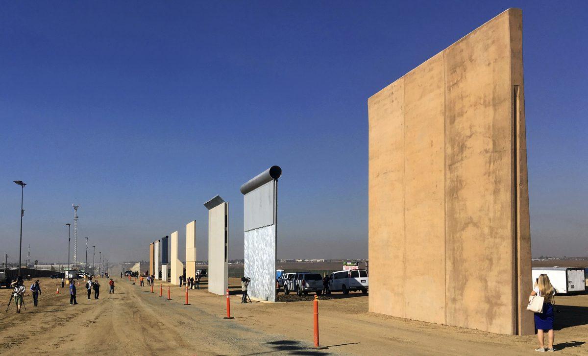 Customs and Border Protection said on Feb. 22, 2019, border-wall prototypes will be torn down to make way for a secondary barrier construction at San Diego, Calif., on Oct. 26, 2017. (AP Photo/Elliott Spagat)
