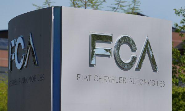 A Fiat Chrysler Automobiles (FCA) sign is seen at the U.S. headquarters in Auburn Hills, Mich., on May 25, 2018. (Rebecca Cook/Reuters)