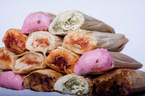 A variety of different tamales. The dish can feature an array of fillings. (Guillermo Hung)